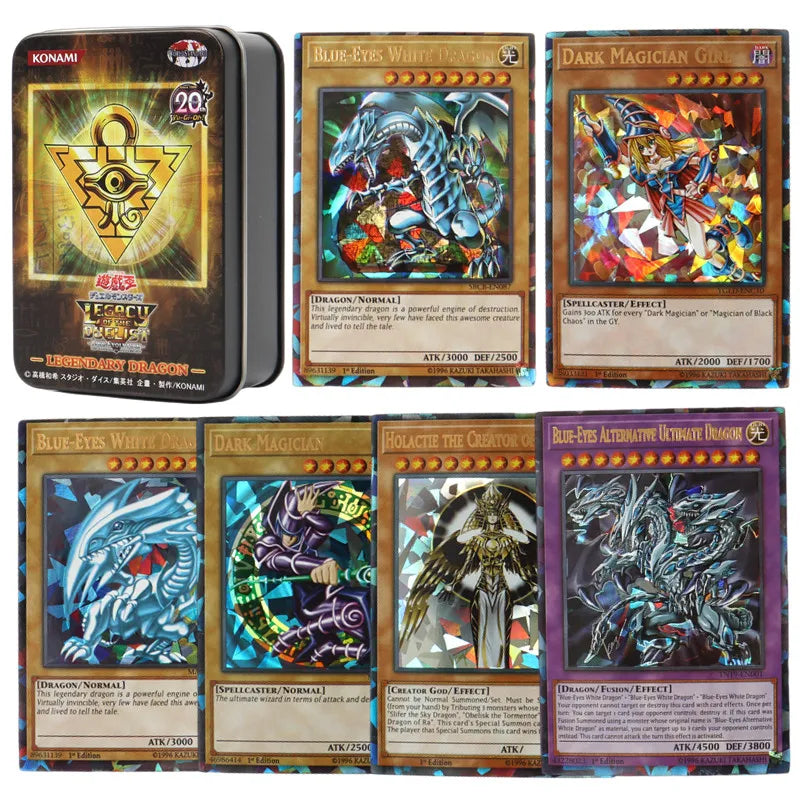 72PCS Yugioh Cards with Tin Box